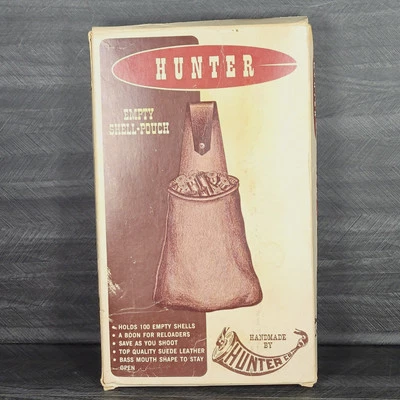 Bolsa basculante vintage Hunter Company casca vazia 27-175 recarregador de camurça verde RARA - Imagem 1 de 4