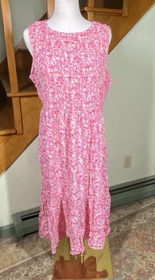 Maxi Vestido Beach Lunch Lounge Sin Mangas Para Mujer Talla L Niveles Cottagecore Bohemio Foto 1 de 4