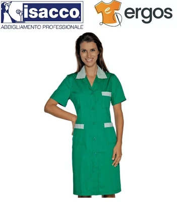 Isacco Camice POSITANO Lungo Manica Corta Donna Divisa Medico Estetista Servizi - Immagine 1 di 2
