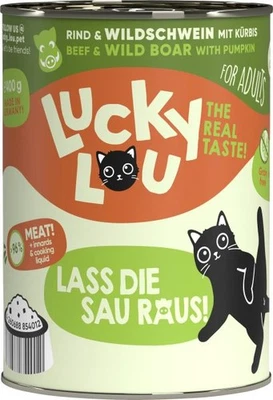 Lucky Lou Lifestage Adult Rind und Wildschwein 400g  Katzenfutter - Bild 1 von 2