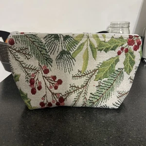 "Nueva bolsa de viaje casera con cremallera cosmética de hoja perenne de vacaciones 11"" X 6"" X 4""" - Imagen 1 de 24