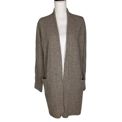 Jenni Kayne Sweater Brown Coat OATMEAL Sz XS Merino Yak - Image 1 of 4