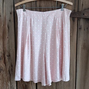 Jaclyn T Vintage High Waist Shorts Pink Polka Dot Lightweight Womens Large *A - Picture 1 of 12