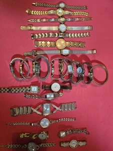 Joblot Gold Tone Ladies Watces (Lot.48W) +25 Women's Watchs (Reused, Craft,part - Picture 1 of 16