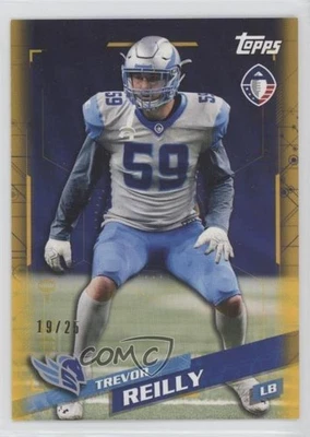 2019 Topps Alliance of American Football Gold /25 Trevor Reilly #170 - Image 1 of 2