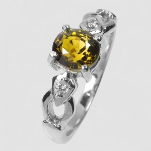 Glittering Green Tourmaline Oval 1.32Ct 925 Sterling Silver Handmade Fine Rings - Picture 1 of 10