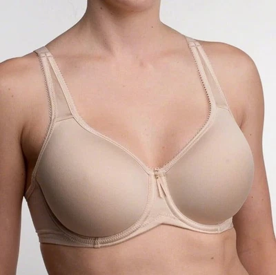 WACOAL Basic Beauty Spacer T-Shirt Underwire Bra #853192 Beige Nude Tan SZ 34G - Image 1 of 4