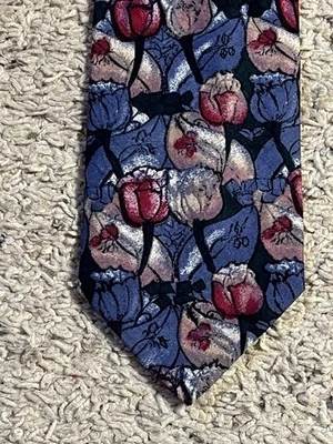 структура мужской галстук цветочный  - Изображение 1 из 3