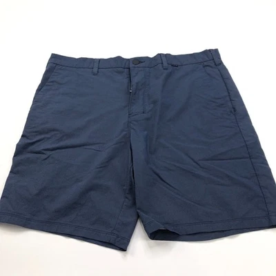 Шорты Hurley Nike Dri-Fit 36 (подходит 37 Вт) эластичные плоские спереди китайские 8 дюймов синие - Изображение 1 из 4