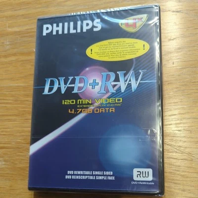 Philips DVD+RW Rewritable Discs 4.7 GB, 120 Minutes 1-4 speed - Image 1 of 4