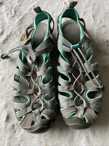 Keen Whisper Damen 10 grau grün wasserdicht Outdoor Sandalen - Bild 1 von 8