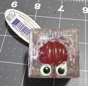 Vtg NWT 7-11 Brain Freeze Slurpee Keychain Red w/ Glow In The Dark Eyes - Picture 1 of 5