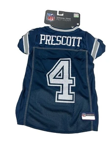 Official Dog NFL Dallas Cowboys Jersey #4 Prescott*FREE SHIPPING * - Picture 1 of 3