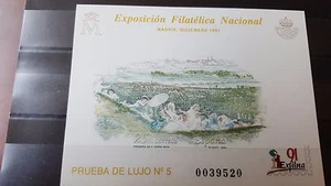ESPAÑA 1991 - PRUEBA DE LUJO "EXFILNA'91", EDIFIL NUM. 24, NUEVA (**) PERFECTA. - Imagen 1 de 1