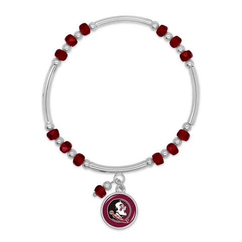 Florida State Seminoles Ivy Stretch Bracelet Silver Jewelry Gift FSU Cover