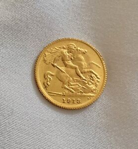 George V ~ 1913 ~ Gold Half Sovereign 