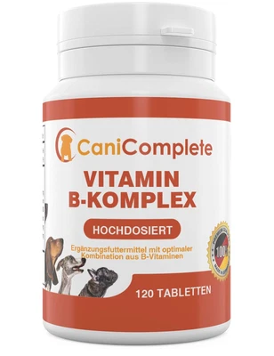 CaniComplete Vitamin B-Komplex für Hunde, Katzen: B1, B2, B3, B5, B6, B9, B12...