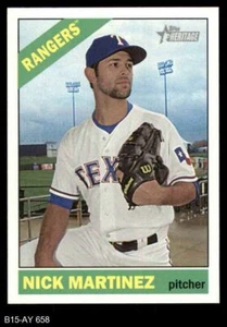 2015 Topps Heritage #658 Nick Martinez Rangers 8 - NM/MT - Picture 1 of 2