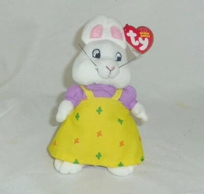 I'm Ruby 2011 TY Beanie Babie 7in Disney dressed Easter Bunny rabbit MWMT 40607 - Image 1 of 2