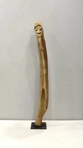 Estatua Papúa Nueva Guinea Gancho Una Pata Figura - Imagen 1 de 10