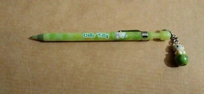 Hello Kitty Druckbleistift grün Schreibwaren sammeln mit Kitty-Anhänger - Bild 1 von 4