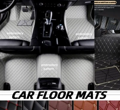 For Dodge Car Floor Mats Liners Custom All Weather PU Leather Waterproof Carpets Foto 1 de 4