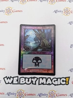 MTG | Swamp (349) | 7th Edition | Foil | Moderately Played | Spanish - Image 1 of 2