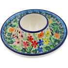 Porte-œufs poterie polonaise 4" Ceramika Artystyczna couleurs du vent UNIKAT