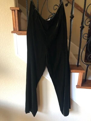 Worth New York 女式绿色天鹅绒裤子,18 码,全新 — 第 1/2 张图片