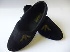 NEW SLEEPERS ZENA WOMENS SLIPPERS BLACK EMBROIDERED WIDE FIT E/EE 12.99