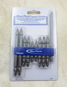 Herramientas Blue Point PTB10UNV 10 piezas. Juego de brocas universales taladro destornillador Phillips NOS - Imagen 1 de 2