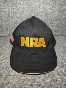 Gorra ajustable bordada de la Asociación Nacional del Rifle de la NRA negra dorada - Imagen 1 de 12