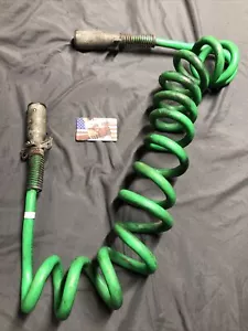 SUREFLEX 7-WAY ABS COILED POWER CORD CABLE TRUCK TRAILER GREEN SAE J560B - Picture 1 of 7
