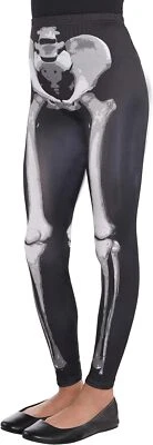 Black & Bone Leggings Skeleton Girl Skull Fancy Dress Up Halloween Child Costume - Изображение 1 из 2