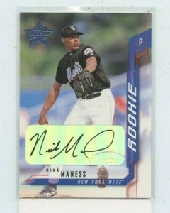NICK MANESS 2001 Leaf Rookies & Stars Nick Auto Autograph #118