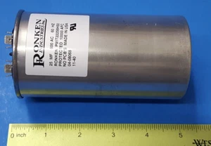 Condensador, RONKEN P91T22256H50, 25 MF/UF, 600VAC, 60HZ (UNO) - Imagen 1 de 4