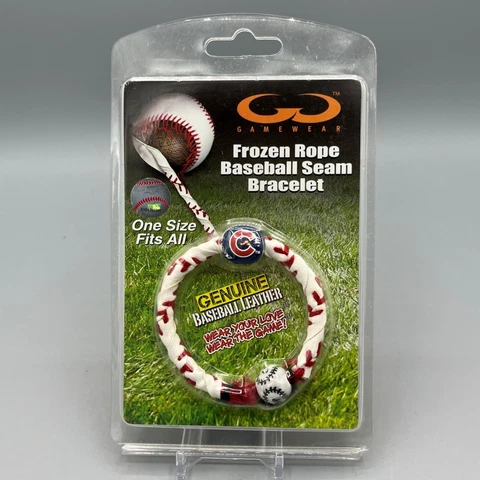 Gamewear Frozen Rope Baseball Seam Bracelet Chicago Cubs MLB Baseball Leather Cover