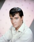 Elvis Presley stunning publicity portrait wearing white shirt