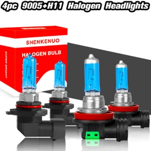 For Toyota Highlander 2011-2019 4X 4200K Halogen Headlight Bulbs High Low Beam - Picture 1 of 13