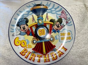 Disney Mickey & Minnie Mouse 60. Geburtstag Sammelteller Vintage Schmid - Bild 1 von 8