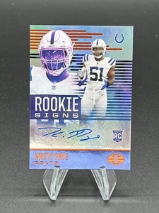 2021 Panini Illusions Kwity Paye Rookie Signs Auto Indianapolis Colts Orange SP - Picture 1 of 2