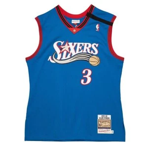 MITCHELL & NESS NBA AUTHENTIC ALT JERSEY PHILADELPHIA 76ERS 99 ALLEN IVERSON - Picture 1 of 4