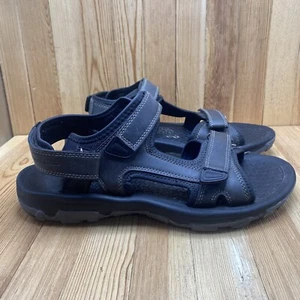 Eddie Bauer Sandals Mens Size 10 Black Open Toe Adjustable Strap 0459 - Picture 1 of 11