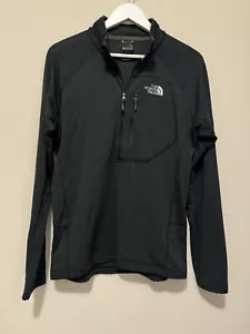 The North Face Summit Series Mens Medium M Black Waffle Pullover Jacket 1/4 Zip! - Picture 1 of 18