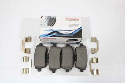 Pastilhas de freio traseiras de cerâmica Asianautos com hardware para Mercedes Benz SLC43 AMG 17-18 - Imagem 1 de 4