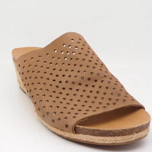 Lucky Brand Jemya Causal Footwear Women Leather Sandals Wedge Open Toe Size 9.5 - Picture 1 of 11