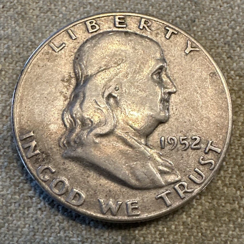 1952 S Franklin Half Dollar Key Date Cover