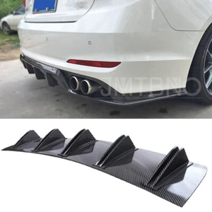 Difusor difusor de parachoques trasero de carbono aletas alerón divisor de labios para Hyundai Sonata Elantra - Imagen 1 de 14