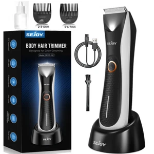 Manscape Groin Hair Trimmer for Men's Electric Ball Trimmer Wet/Dry Body Shaver - Picture 1 of 14