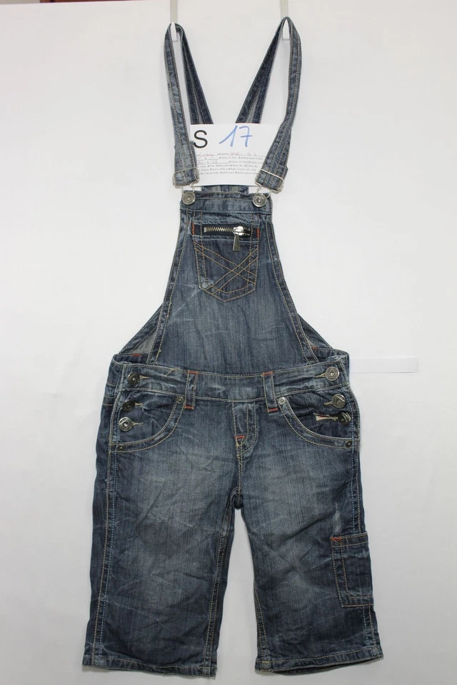 Salopette FISHBONE (Cod. S17) Tg.S jeans usato Short vintage Streetwear salopet - Imagen 1 de 3